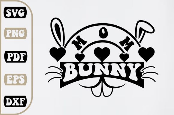 Mom Bunny SVG Design for Crafts and Graphics