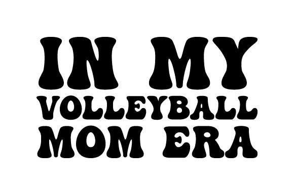 Retro Volleyball Mom SVG: Graphics for Crafts