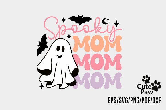 Spooky Mom PNG SVG for Crafts and Graphics